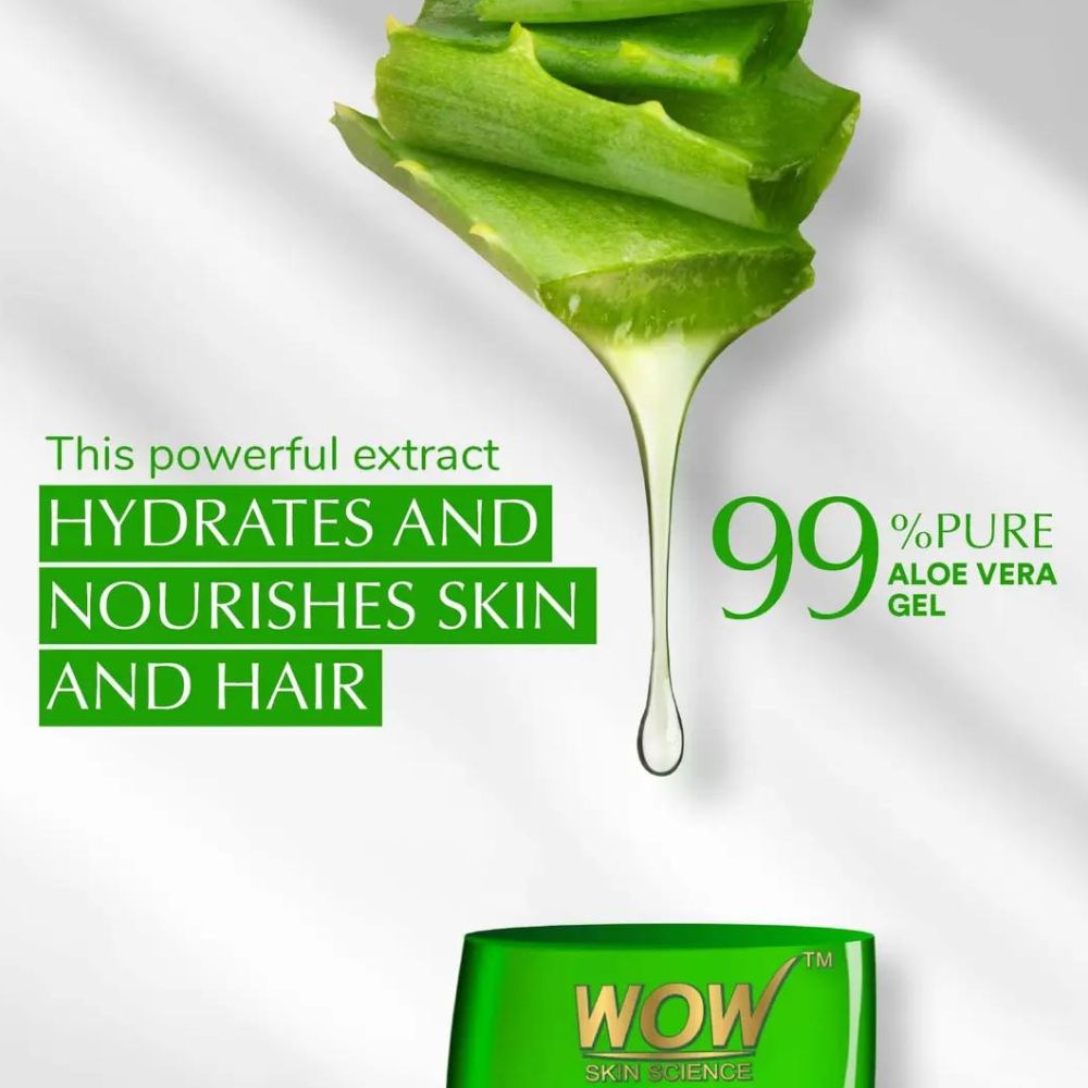 WOW Skin Science 99% Pure Aloe Vera Gel For Skin & Hair ( 250 ml ) ( Full Size )