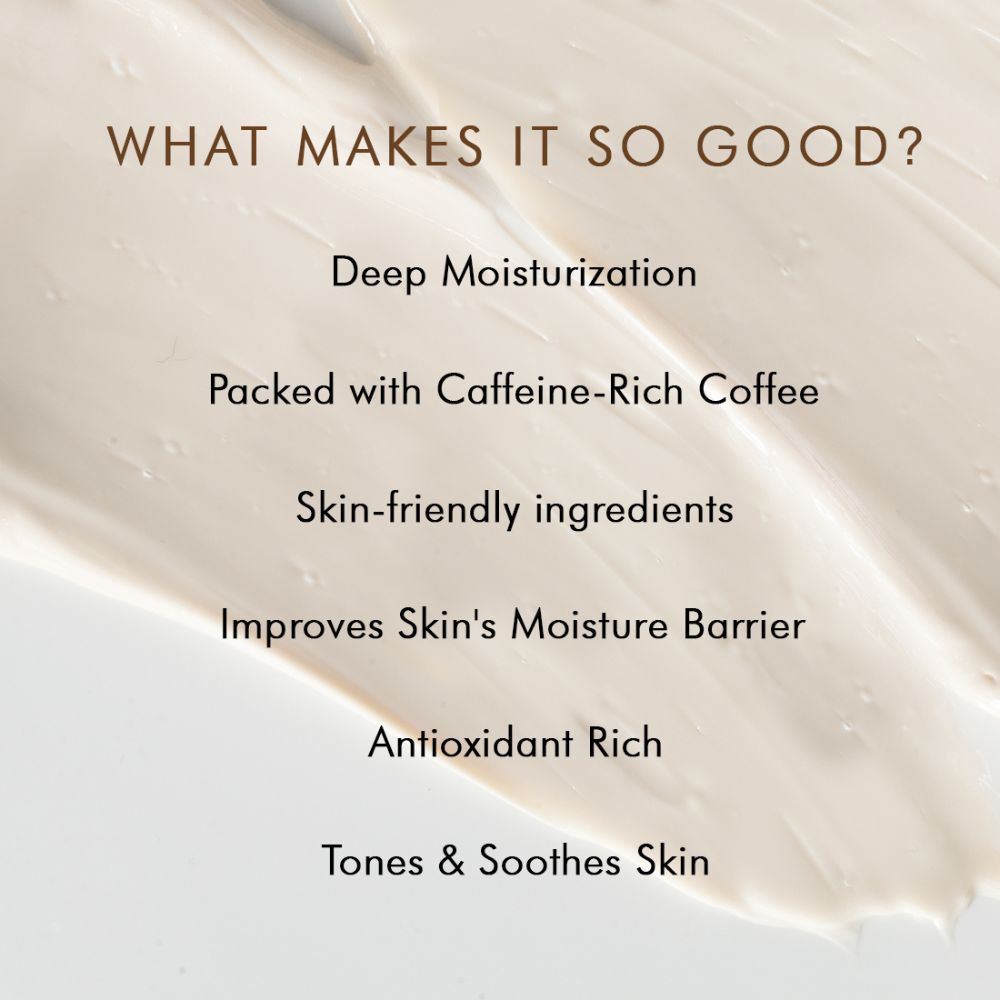 mCaffeine Cappuccino Coffee Face Moisturizer with Vitamin E - Almond Milk ( 50ml ) ( Full Size )