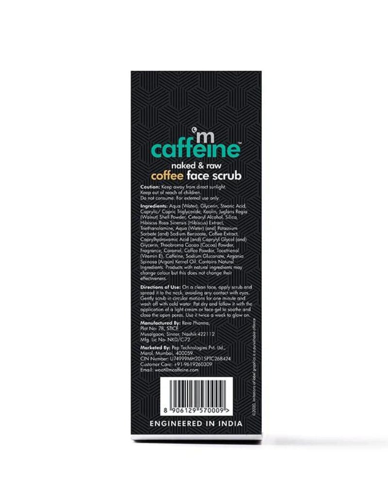 mCaffeine Coffee Face Scrub with Walnut ( 100 g ) ( Full Size )