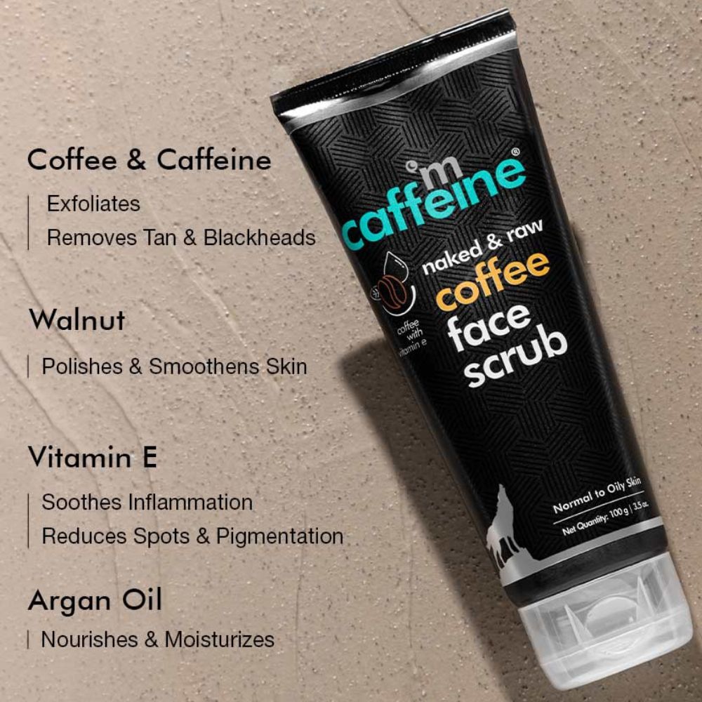 mCaffeine Coffee Face Scrub with Walnut ( 100 g ) ( Full Size )