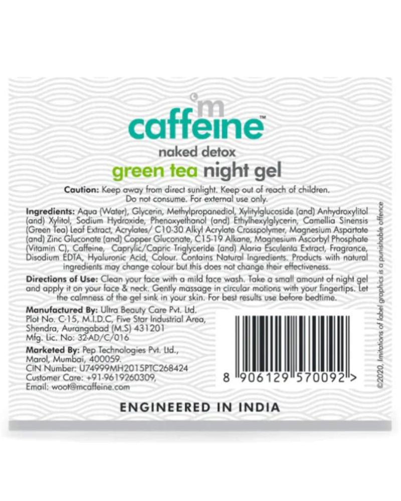 mCaffeine Green Tea Night Gel with Vitamin C ( 50ml ) ( Full Size )