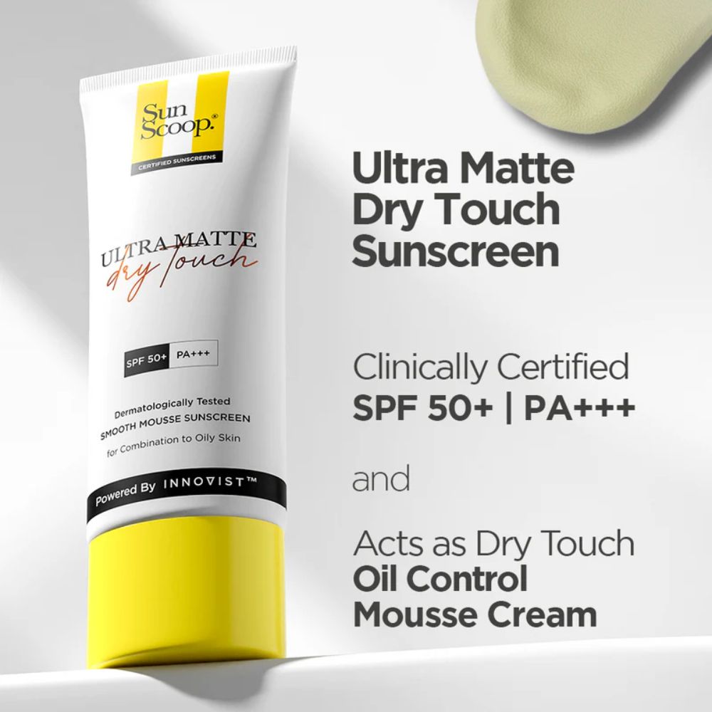 Sun Scoop Oil Free Ultra Matte Sunscreen for Oily Skin | SPF 50, PA+++ (45g)