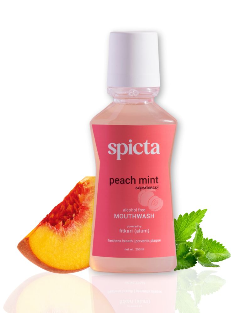 Spicta Tasty Cucumber Toothpaste and Peach Mouthwash combo ( pack of 2 )