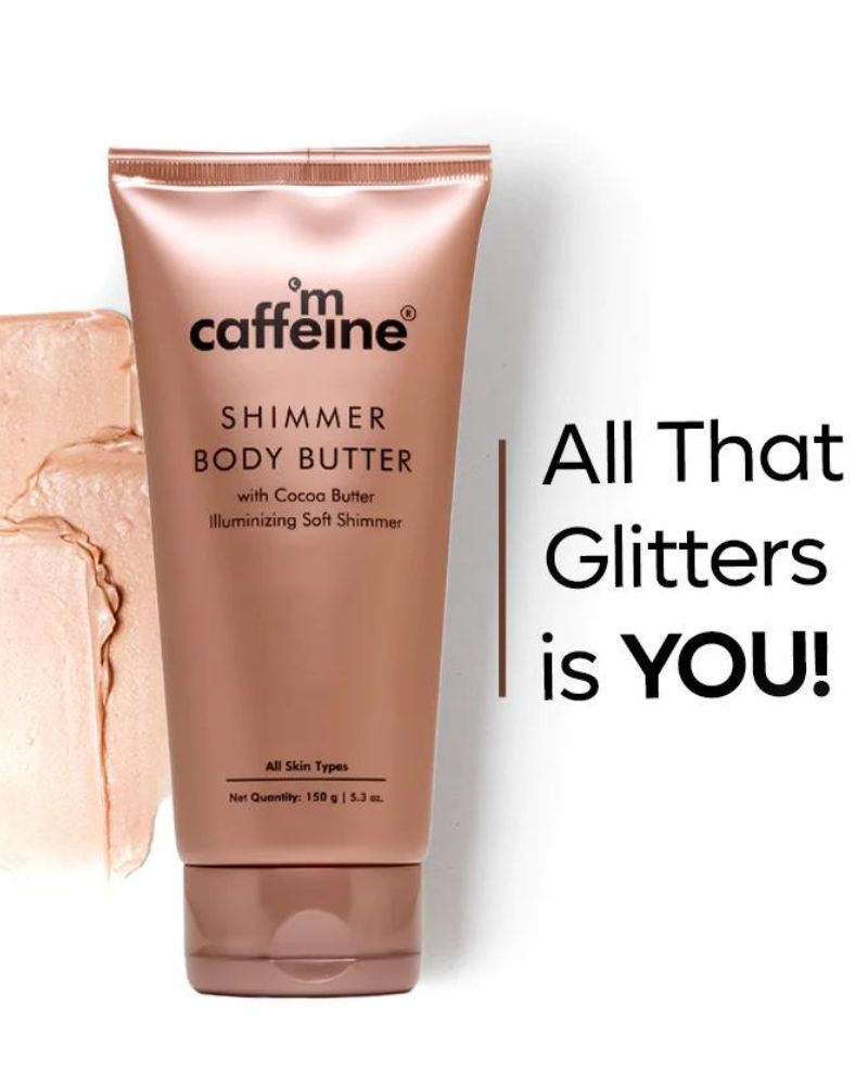 mCaffeine Shimmer Body Butter with Cocoa Butter ( 150 g ) ( Full Size )