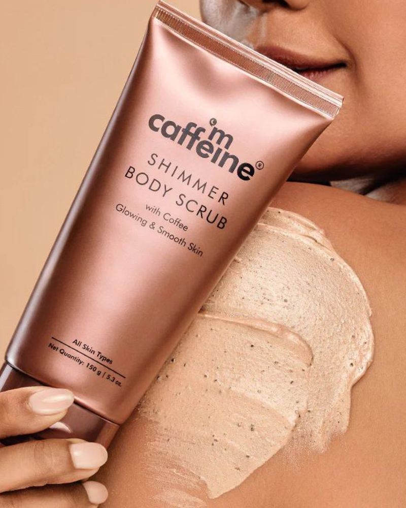 mCaffeine Shimmer Body Scrub with Coffee ( 150 g ) ( Full Size )