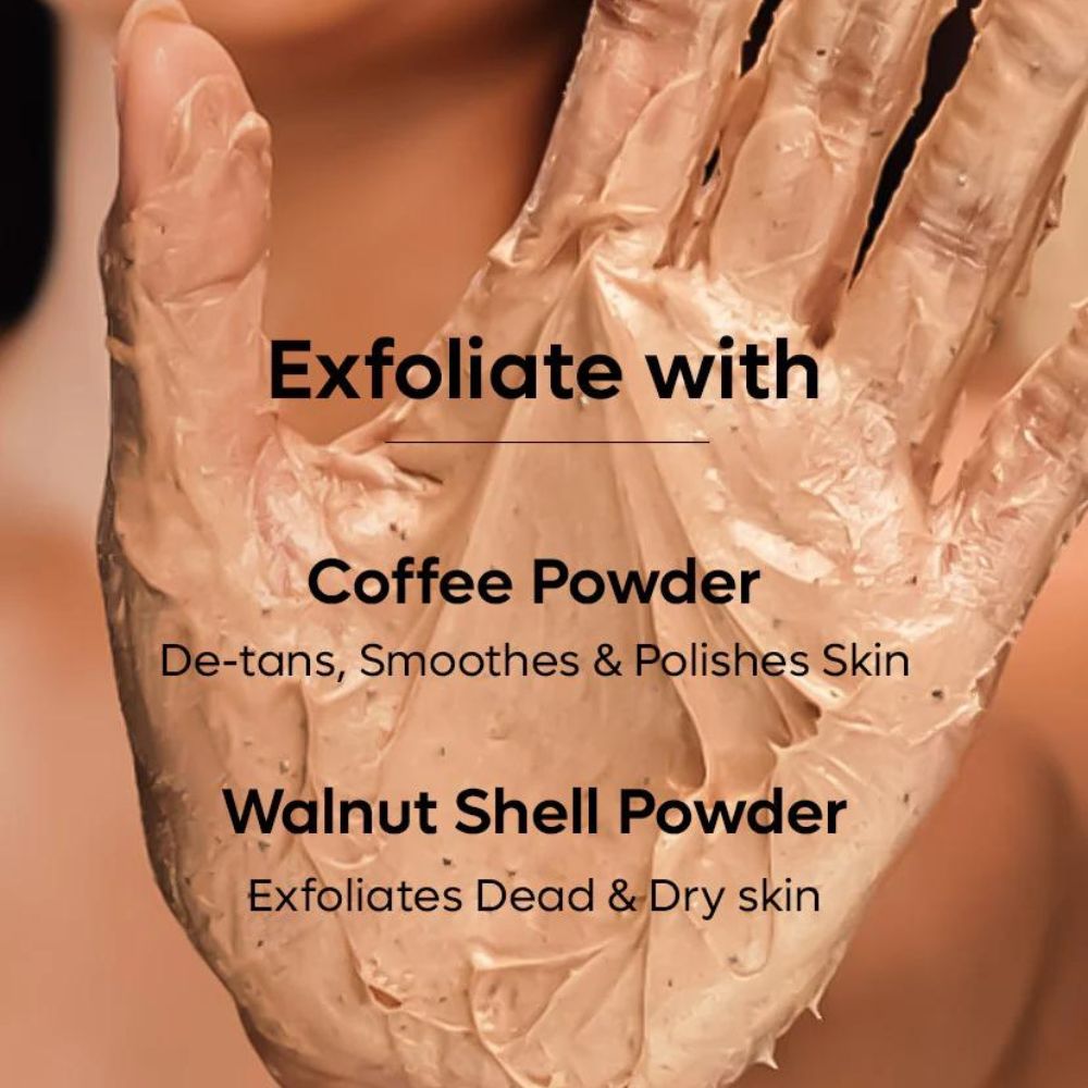 mCaffeine Shimmer Body Scrub with Coffee ( 150 g ) ( Full Size )