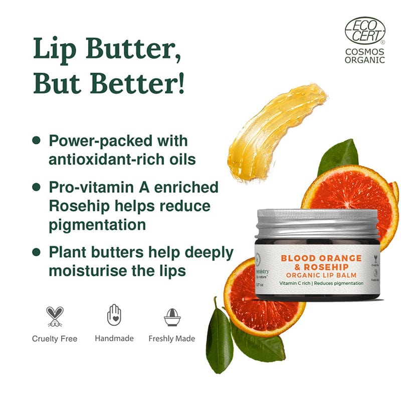 Juicy Chemistry Blood Orange and Rosehip Lip Balm ( 5 gm ) ( Full Size )