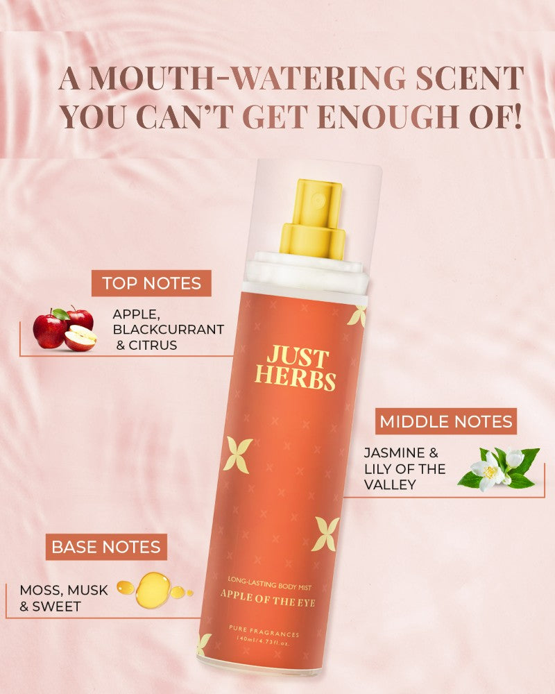 Just Herbs Long-Lasting Apple of The Eye Body Mist ( 140 ml )